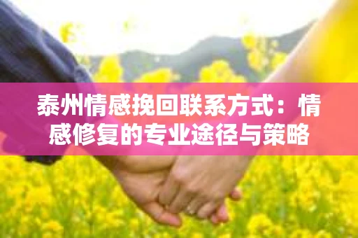泰州情感挽回联系方式：情感修复的专业途径与策略