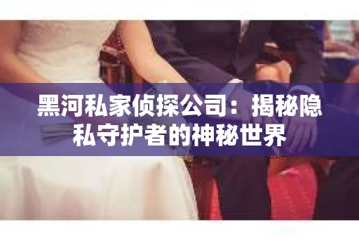 黑河私家侦探公司：揭秘隐私守护者的神秘世界