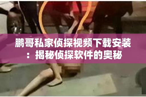 鹏哥私家侦探视频下载安装：揭秘侦探软件的奥秘