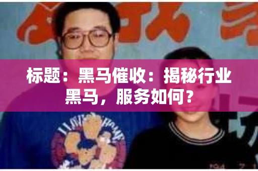 标题：黑马催收：揭秘行业黑马，服务如何？