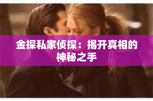 金探私家侦探：揭开真相的神秘之手
