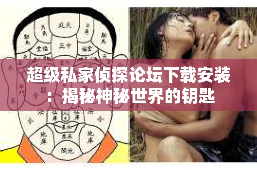超级私家侦探论坛下载安装：揭秘神秘世界的钥匙
