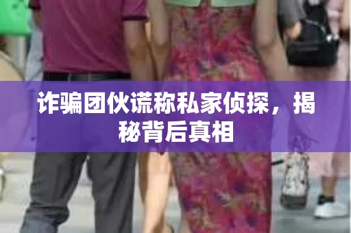 诈骗团伙谎称私家侦探，揭秘背后真相