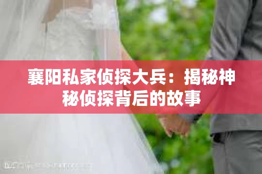 襄阳私家侦探大兵：揭秘神秘侦探背后的故事