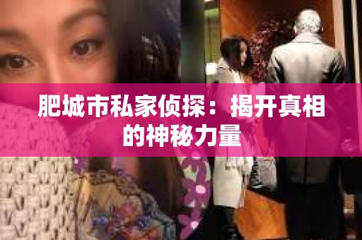 肥城市私家侦探：揭开真相的神秘力量