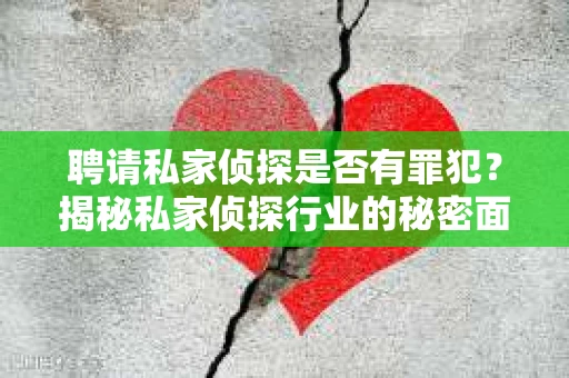 聘请私家侦探是否有罪犯？揭秘私家侦探行业的秘密面纱