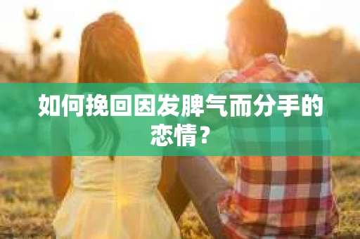 如何挽回因发脾气而分手的恋情？