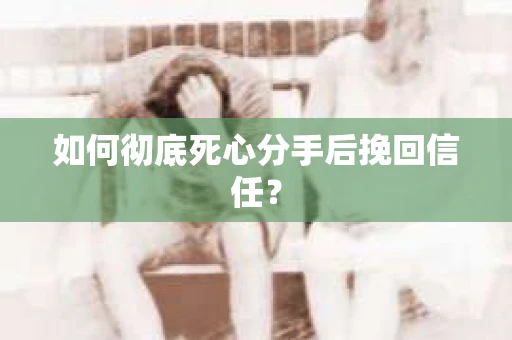 如何彻底死心分手后挽回信任? 如何彻底死心分手后挽回信任?