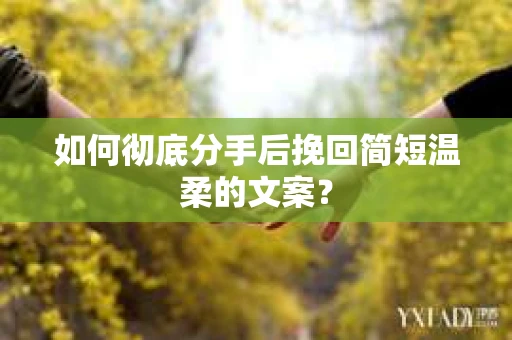 如何彻底分手后挽回简短温柔的文案？