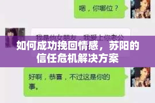 如何成功挽回情感，苏阳的信任危机解决方案