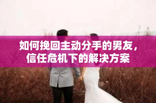 如何挽回主动分手的男友，信任危机下的解决方案