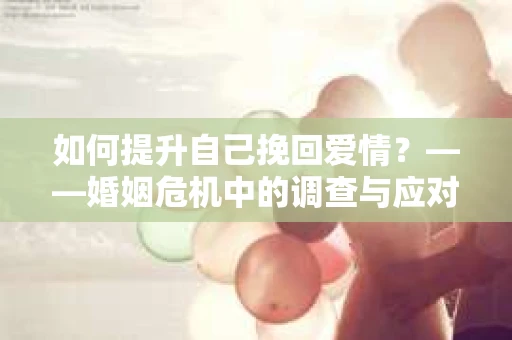 如何提升自己挽回爱情？——婚姻危机中的调查与应对策略