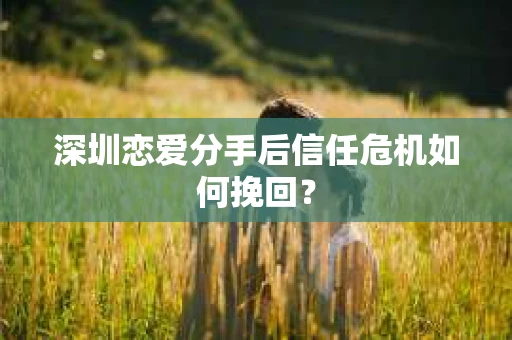深圳恋爱分手后信任危机如何挽回？