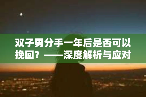 双子男分手一年后是否可以挽回？——深度解析与应对策略
